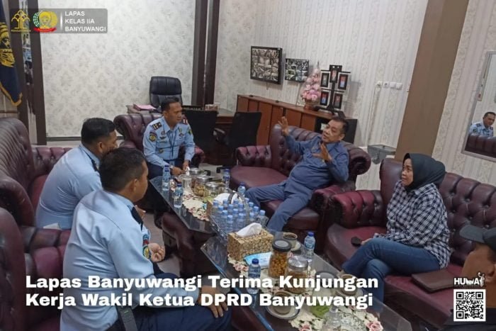 HUT Bhayangkara | Peduli Budaya Literasi | Lapas Banyuwangi Terima Kunjungan Kerja Wakil Ketua DPRD Banyuwangi