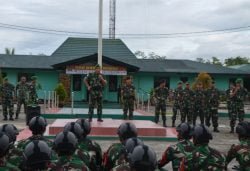 erupsi gunung lewotobi | erupsi gunung lewotobi,bantuan | Kasdam XVII/Cenderawasih Pimpin Penerimaan Satgas Yonif Mekanis 203/AK dan Yonif Raider 321/GT