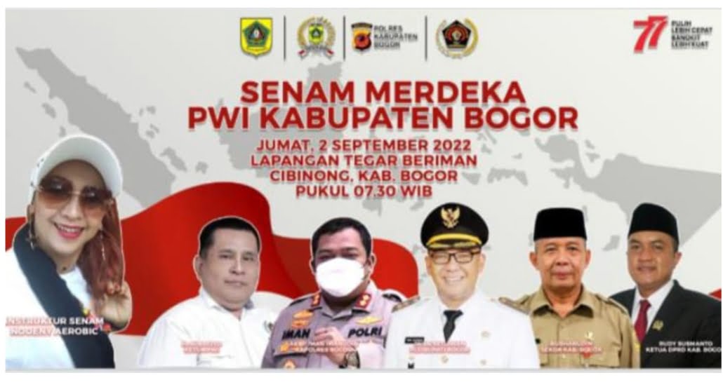 PWI Kabupaten Bogor Gelar Senam Merdeka Berhadiah Utama 1 Unit Motor 