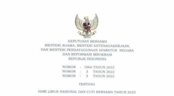 Raih ISO 27001 | Fajar Lase | Pemerintah Tetapkan Hari Libur Nasional dan Cuti Bersama Tahun 2023