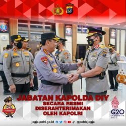 Kunjungi Mabes Polri | Polri | Kapolri Lantik Peralihan Tongkat Komando Sembilan Kapolda, Salah Satunya DIY