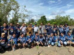 satgas | satgas | Stasiun Bakamla Babel Tanam 3000 Batang Mangrove di Pantai Batu Belubang