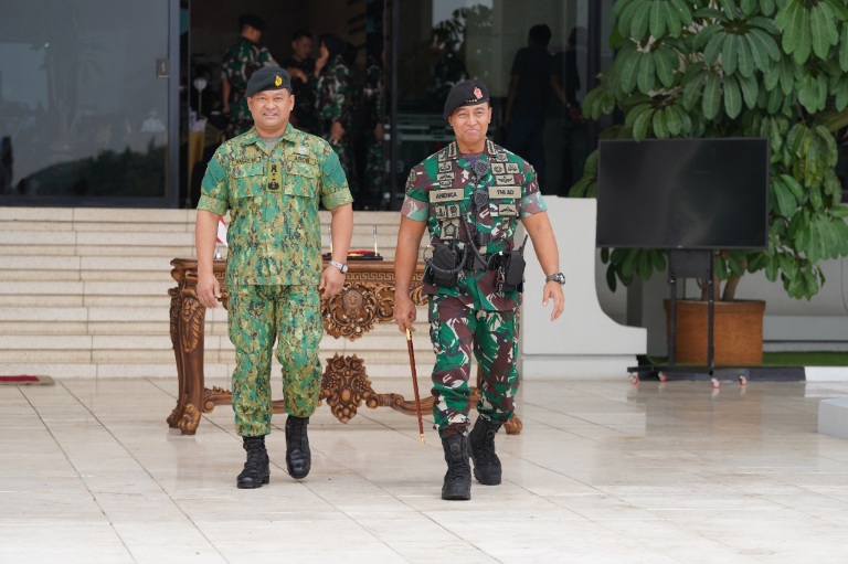 Panglima TNI Terima Kunjungan Kehormatan Panglima Angkatan Bersenjata Diraja Brunei