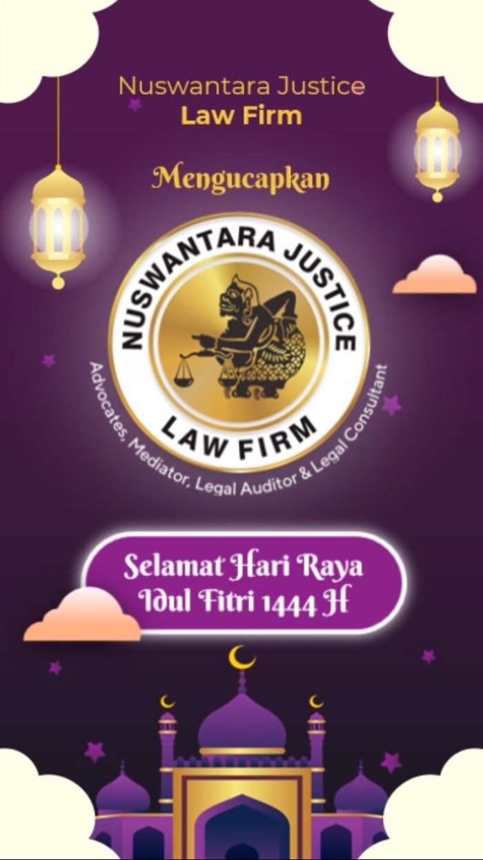 Nusantara Law firm ucapkan selamat idul fitri 1444 H