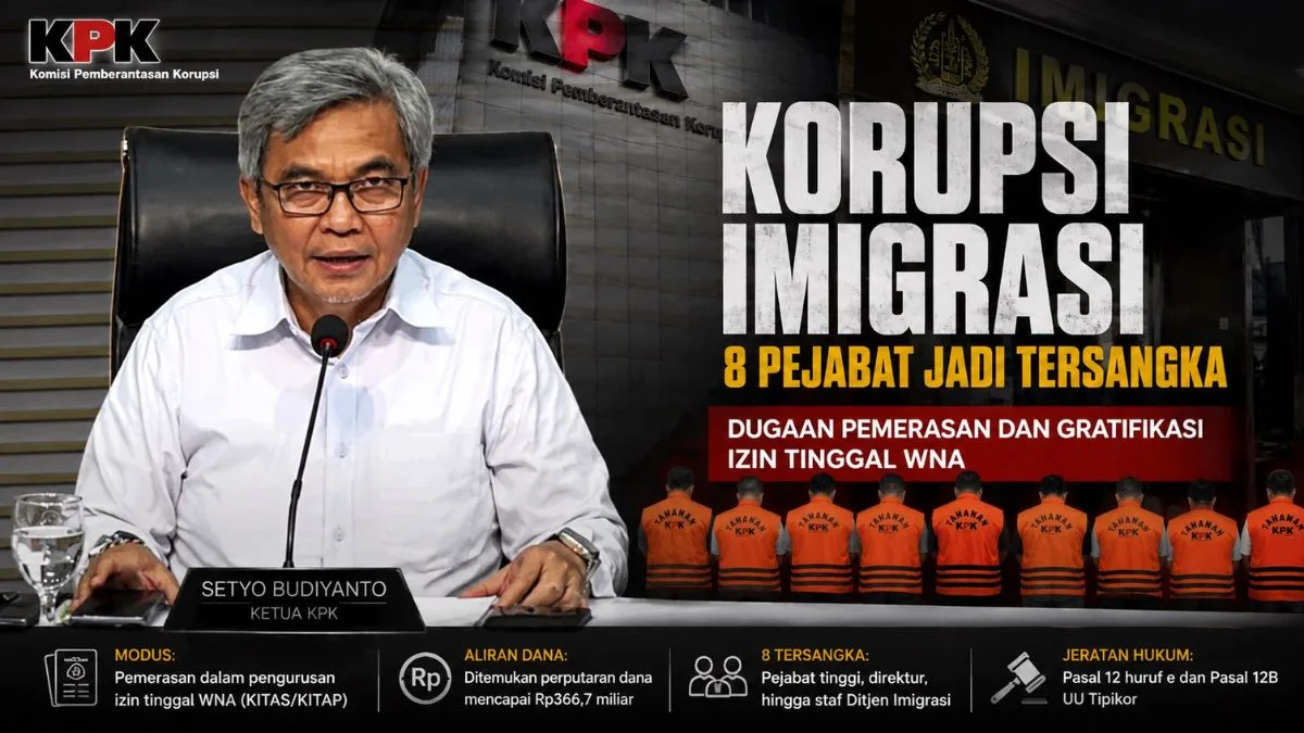 Korupsi Imigrasi Guncang Imipas, 8 Pejabat Jadi Tersangka KPK