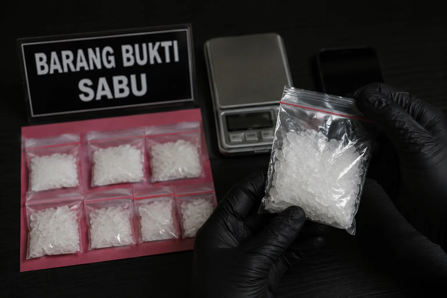 Polres Probolinggo Ungkap Peredaran Sabu, Sita 53 Gram