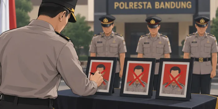 PTDH Tiga Anggota Polresta Bandung, Terlibat Disersi hingga Narkoba