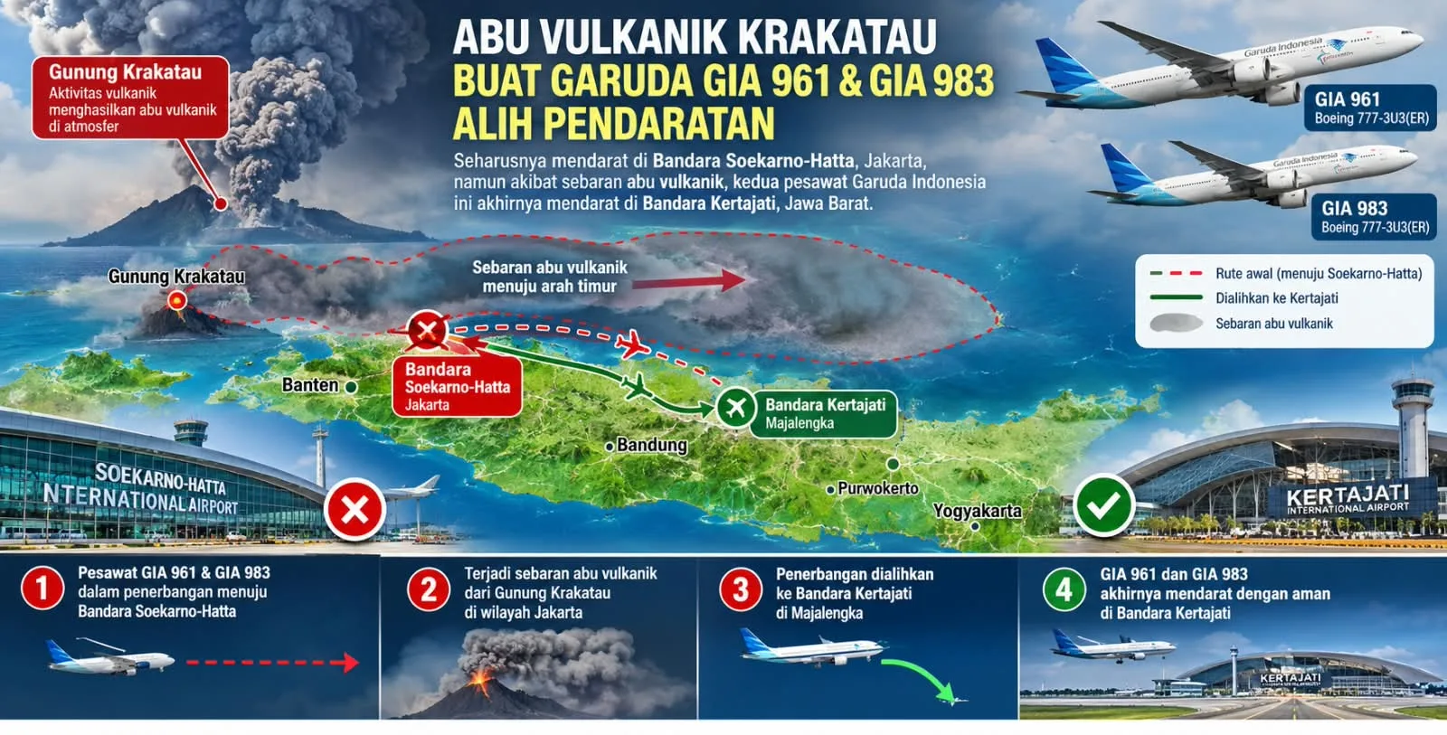 Pesawat Tujuan Jakarta Dialihkan ke Kertajati